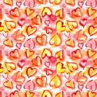 Watercolor hearts N14