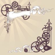 Steampunk graphic design N2