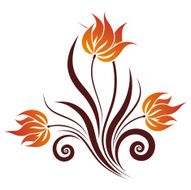 Vector Floral Swirl N11