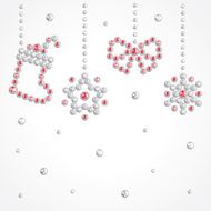 Christmas jewel background