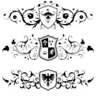 Scrollwork Shield Set
