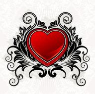 Valentine ornamental heart N3