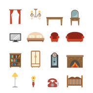 Furniture icons set N14