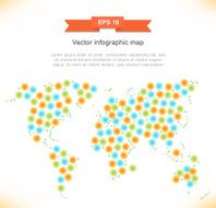 Vector multicolor stylized map N2