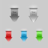 Bookmarks Arrows Vector Illustration N2