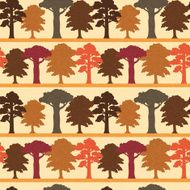 Seamless pattern with trees N23