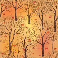Autumn trees seamless wallpaper