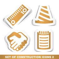 Set of Construction Paper Icons N4