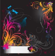 Border with flower ornament