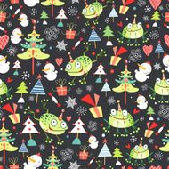 Christmas texture of frogs