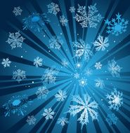 winter blue vector illustration