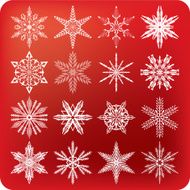 snowflakes set B
