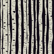 Birches in vector N8