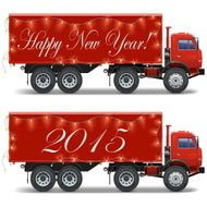Vector Christmas Truck