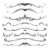 Set of vintage vector dividers N57
