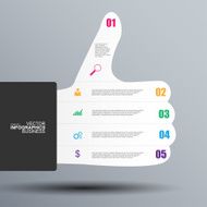Human hand infographics N2