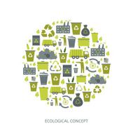 Recycling garbage icons N5