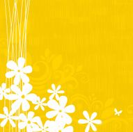 Yellow floral background