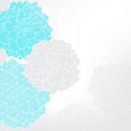 Beautiful background with wedding flowers - Illustration