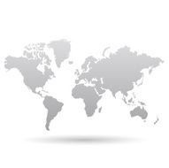 Gray World Map N3