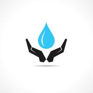 Hand protecting water