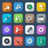 flat iconset automobile colorful set1