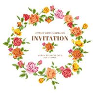 Vintage Roses Frame Card N2
