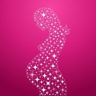 Pregnant universal mother woman illustration