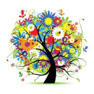 Floral tree beautiful N9