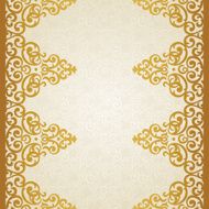 Vector ornate border in Victorian style N15