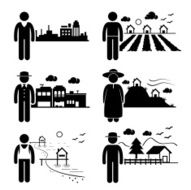 People Living in Different Locations and Regions