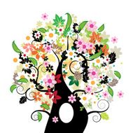 Floral tree beautiful N10