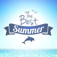 Summer background with label N2