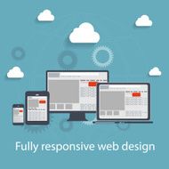 Responsive web design icon Vector Illustration N8