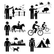 Recreational Outdoor Leisure Activities Clipart