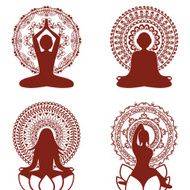 Mehndi Yoga Figures