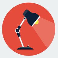 Vector desk lamp icon N2