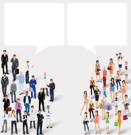Chat people concept N2