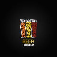 beer glass label design background