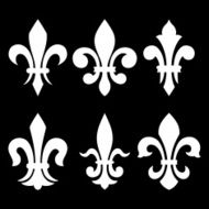 Heraldic symbols (fleur de lis)