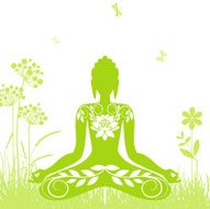 Buddha on the grass