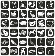 farm animals icons N3