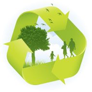 Eco conscious family
