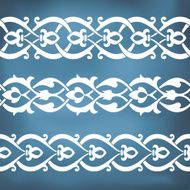 Seamless floral tiling borders N9