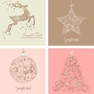 Christmas ornament design set