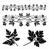 black foliage - vector