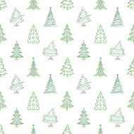 Christmas trees seamless