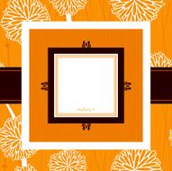 Orange Square Frame