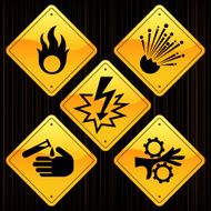Yellow Signs - Danger