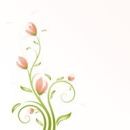 Vector Floral Swirl N17